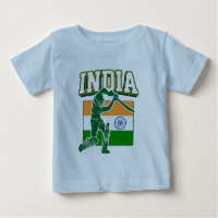 India Cricket With Indian Flag Gift