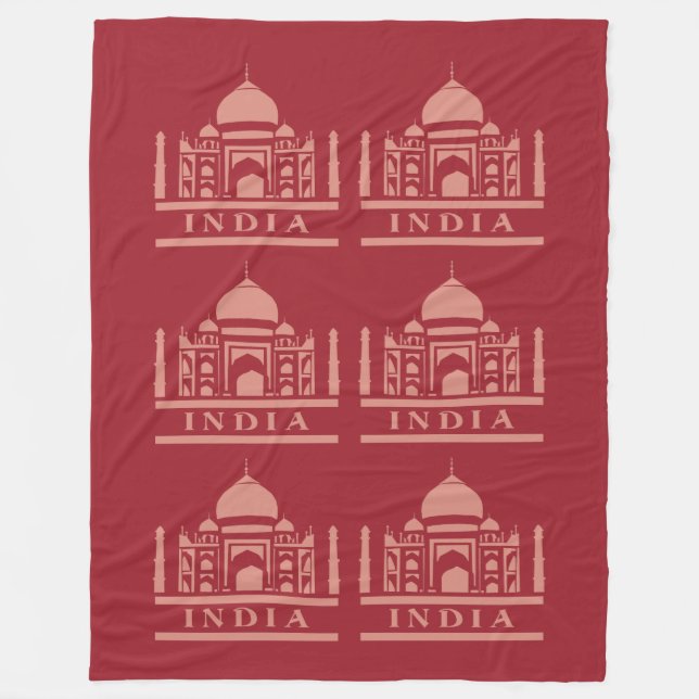 INDIA custom colour fleece blankets (Front)