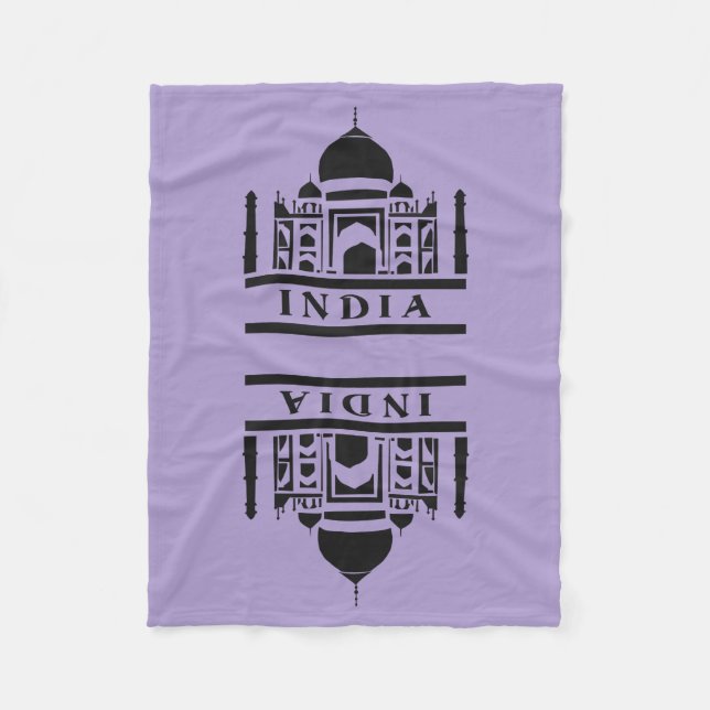 INDIA custom colour fleece blankets (Front)