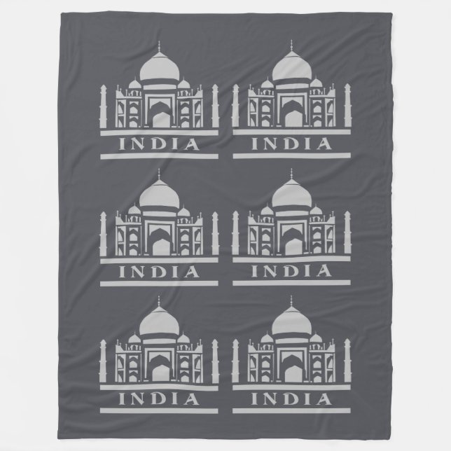 INDIA custom colour fleece blankets (Front)