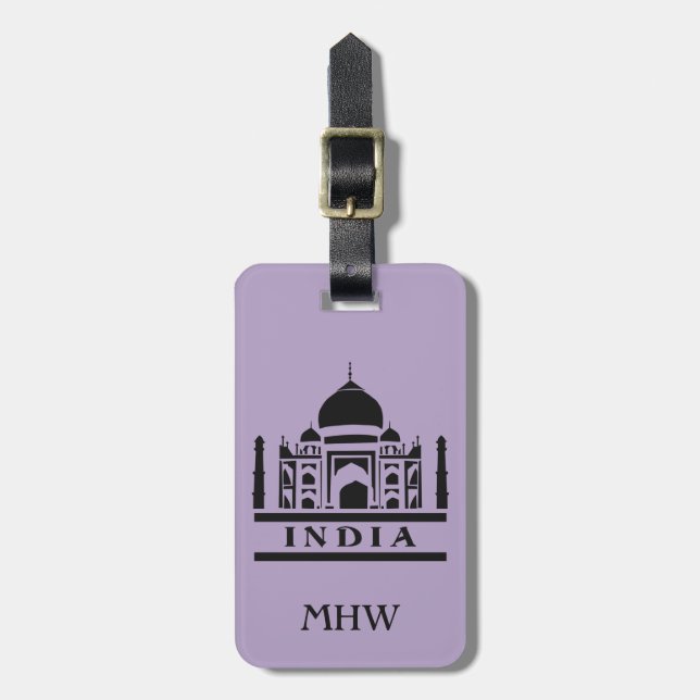 INDIA custom luggage tag (Front Vertical)