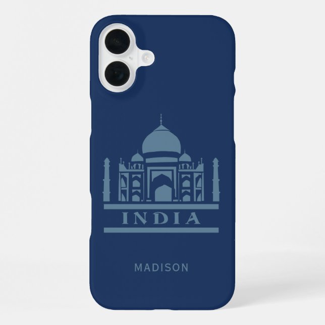 INDIA custom text & colour iPhone Case (Back)