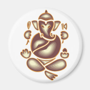 India Elephant Meditation Magnet