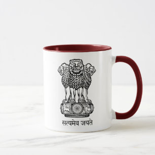 india emblem mug