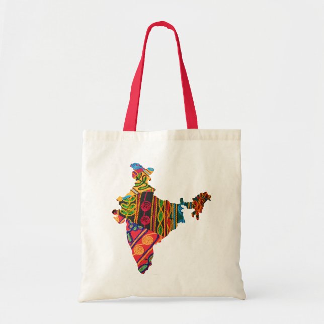 India Embroidery Mp Tote Bag (Front)