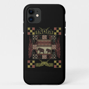 India ethnic patchwork elephants iPhone 11 case