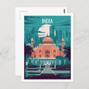 India Famous Travel Place Postcard