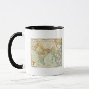 India & Farther India political Mug