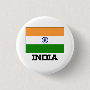 India Flag 3 Cm Round Badge