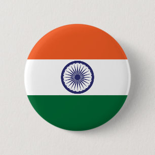 India Flag 6 Cm Round Badge