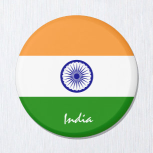 India flag & Asia - travel/sports fans Magnet
