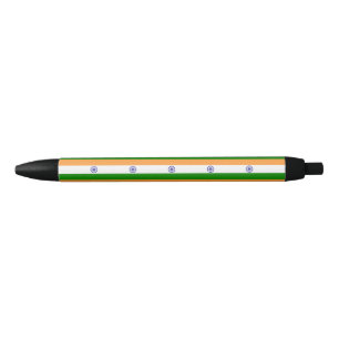 India flag  black ink pen