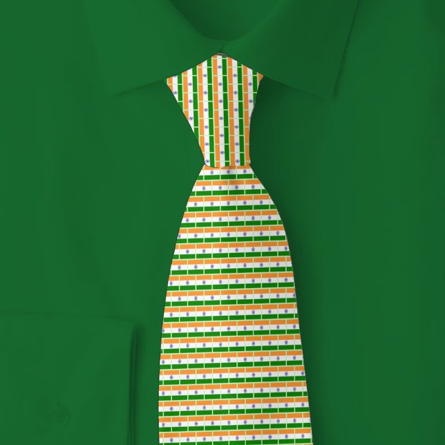 India Flag Brick Pattern Tie (Creator Uploaded)