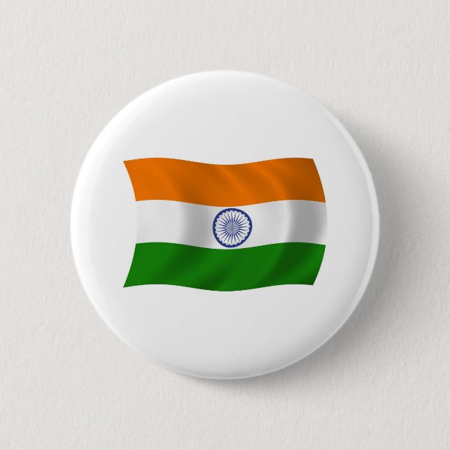 India Flag Button (Front)