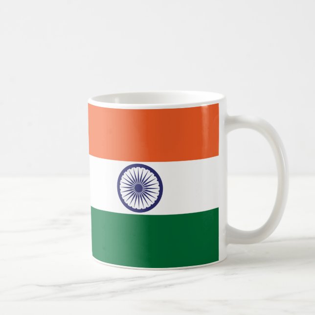  India Flag Ceramic Mug (Right)