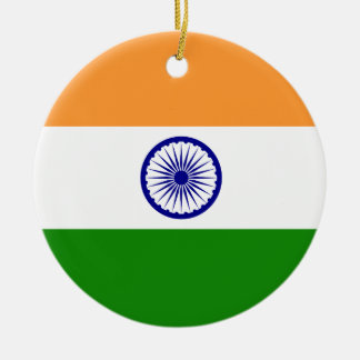 India Flag Ceramic Ornament