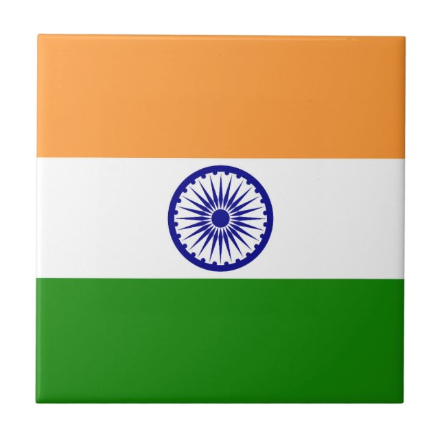 India flag ceramic tile (Front)
