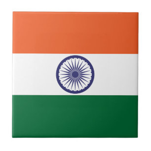 India Flag Ceramic Tile