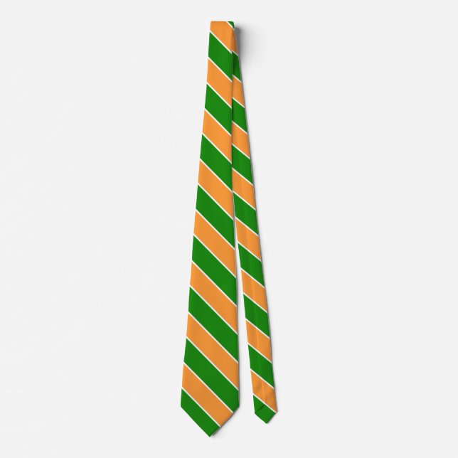 India Flag Colours Elegant Tie (Front)