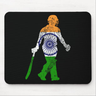 India Flag Cricket Team Sports Jersey Matching Gro Mouse Pad
