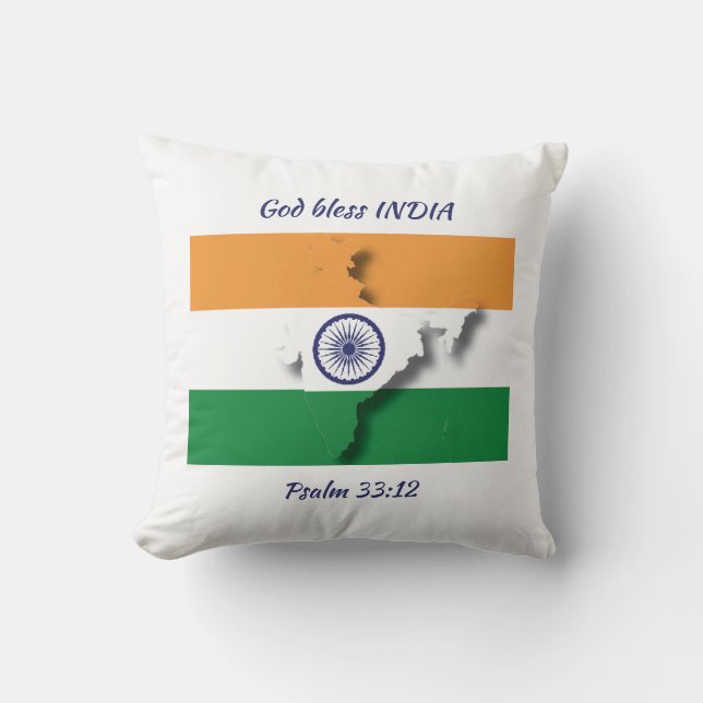 INDIA FLAG CUSHION (Front)