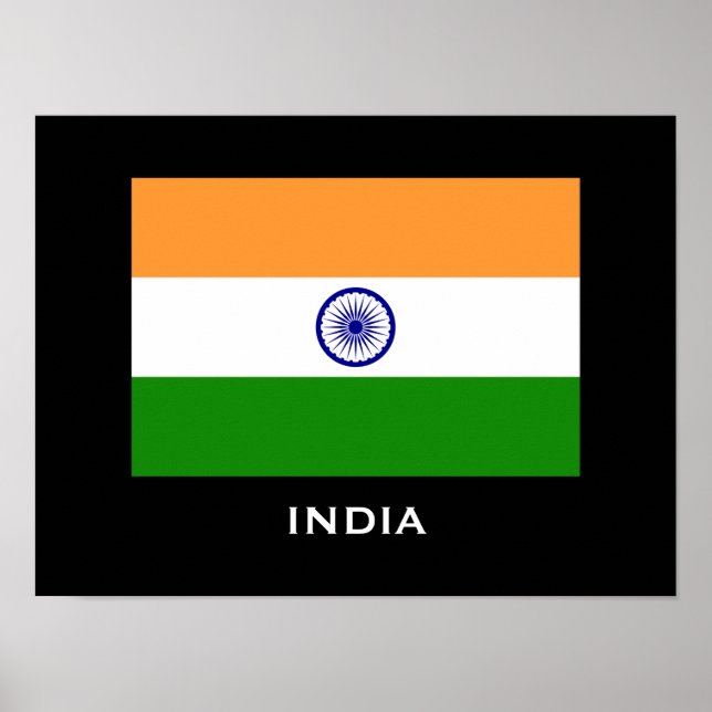 India Flag Custom Poster (Front)