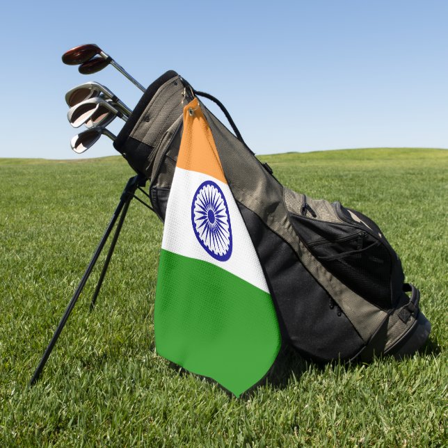 India flag golf towel (Green)