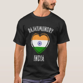 India Flag Heart Rajahmundry City T-Shirt