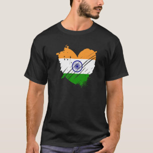 India Flag I love India It is in my DNA for India T-Shirt