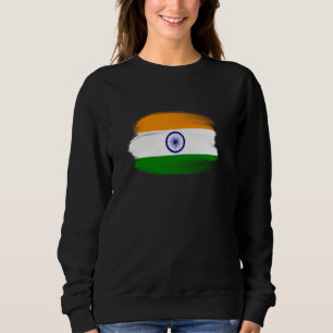 India Flag Indian Cricket Gifts Vacation Cricketer Sweatshirt