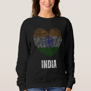 India Flag Indian Flag India DNA India Heart Sweatshirt