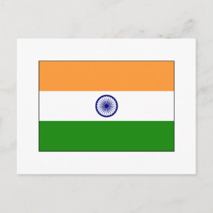 India FLAG International Postcard