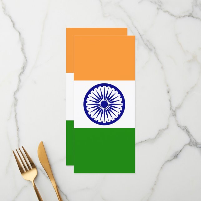 India flag menu (Front/Back In Situ)
