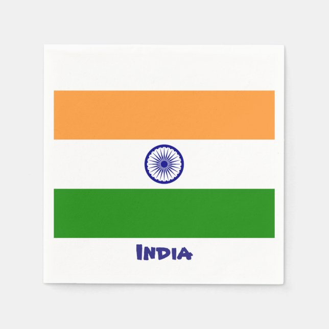 India Flag Napkins (Front)