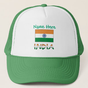 India Flag Personalised Classic Trucker Hat