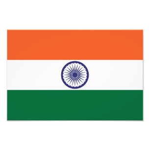 India Flag Photo Print