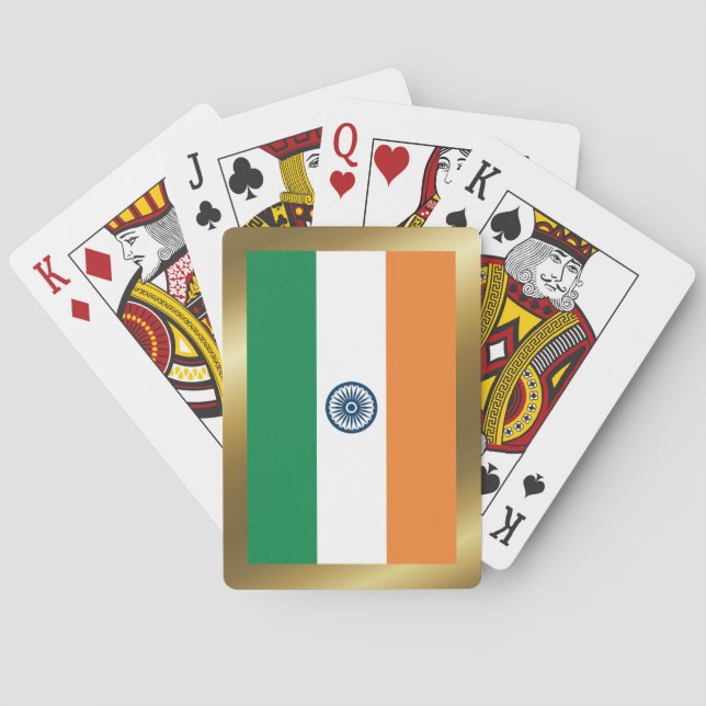 India Flag Playing Cards (Back)