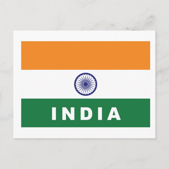 India Flag Postcard (Front)