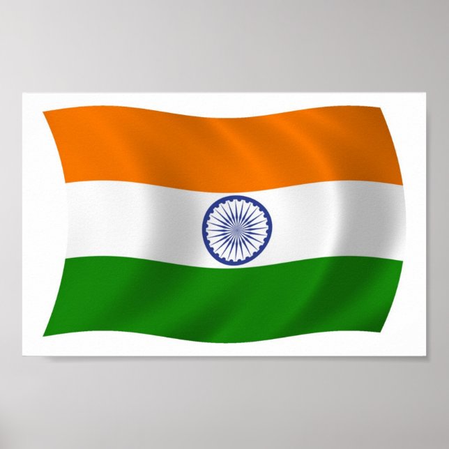India Flag Poster Print (Front)