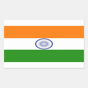 India Flag Rectangular Sticker