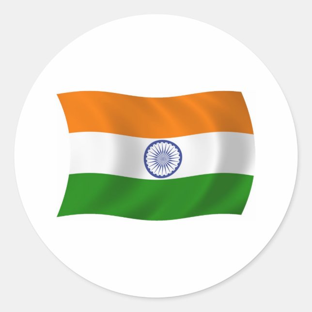 India Flag Sticker (Front)