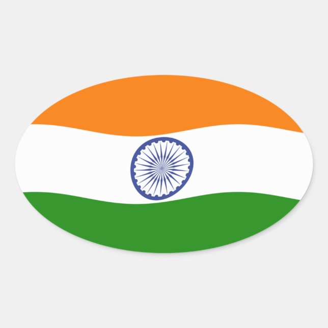 India Flag Sticker (Front)