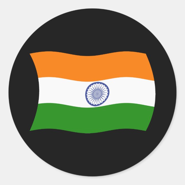 India Flag Sticker (Front)