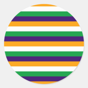 India flag stripes classic round sticker