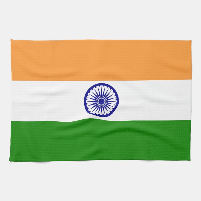 India flag tea towel (Horizontal)
