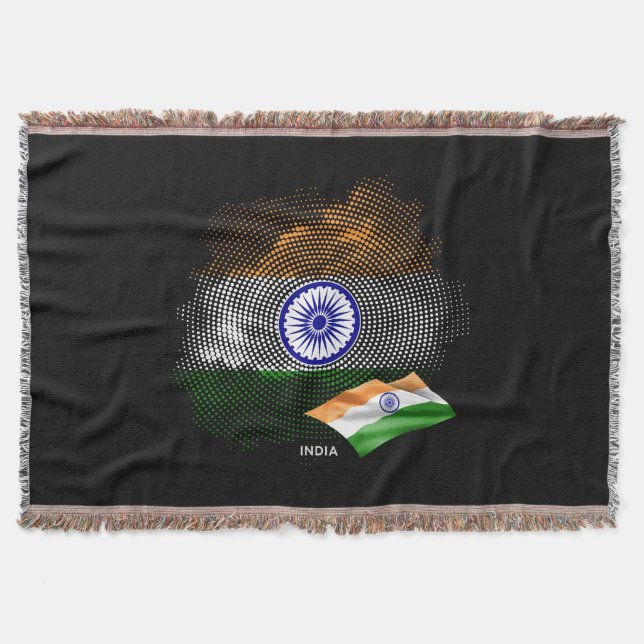 India flag throw blanket (Front)