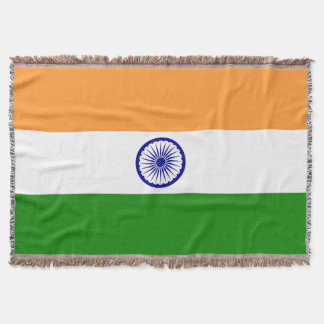 India Flag Throw Blanket