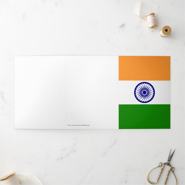 India flag Tri-Fold card (Outside)