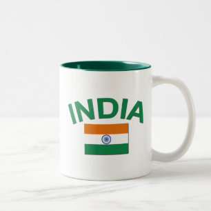 India Flag Two-Tone Coffee Mug