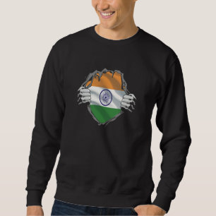 India flag under clothing Indian Indian Sweatshirt
